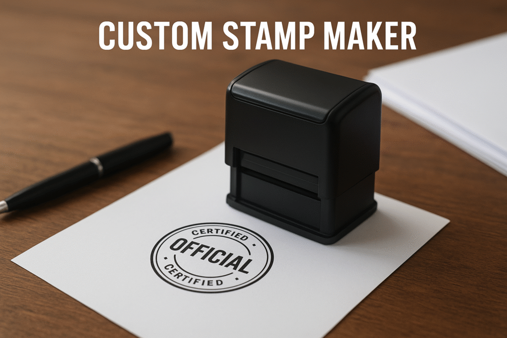 Custom Stamp Maker – Your Complete Guide to Personalized, Professional & High-Quality Stamps