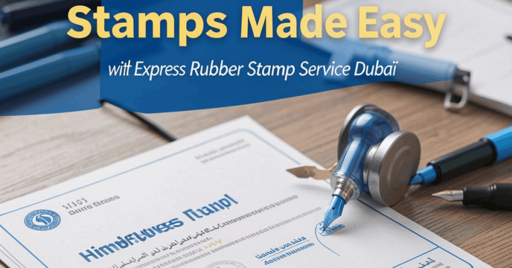 Custom Business Stamps Made Easy with Express Rubber Stamp Service Dubai