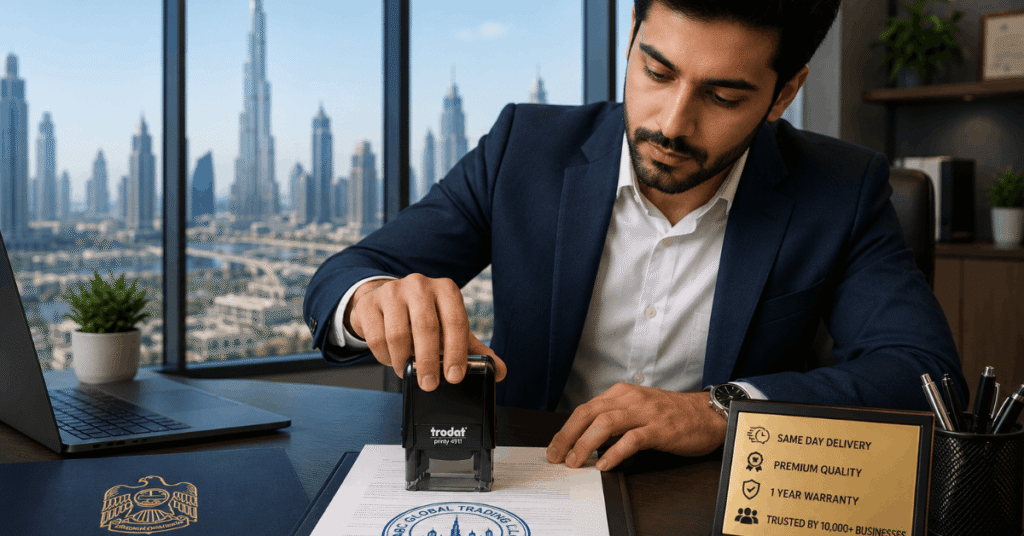 Same Day Company Stamp Delivery Dubai for Urgent Business Needs 